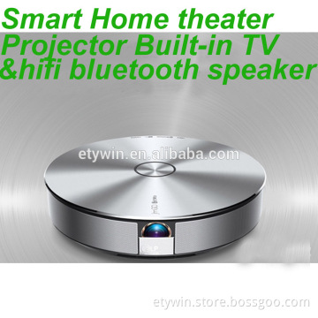 World's first type Projector, mini projector smart home theater ,led projector built-in TV, bluetooth speaker